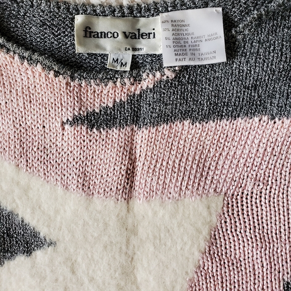 Franco Valeri 80s crewneck oversize sweater furry - Picture 4 of 4